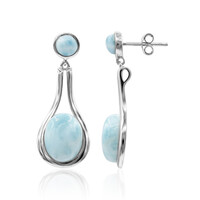 Orecchini in argento con Larimar