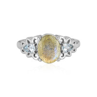 Anello in argento con Labradorite