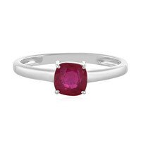 Anello in argento con Rubino del Madagascar