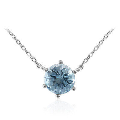 Collana in argento con Topazio Blu Cielo