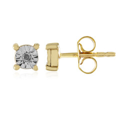 Orecchini in argento con Diamante I3 (J)