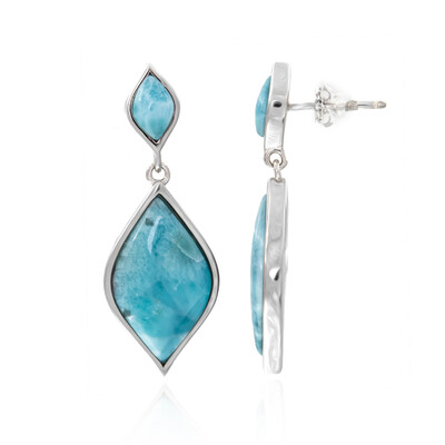 Orecchini in argento con Larimar