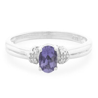 Anello in argento con Iolite del Madagascar