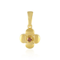 Ciondolo in argento con Diamante Rosso I3