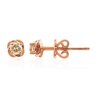 Orecchini in oro con Diamante Rose de France SI1 di Argyle