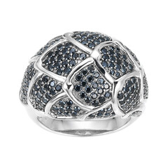 Anello in argento con Spinello Nero