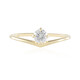 Anello in oro con Diamante IF (G) (de Melo)