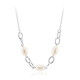 Collana in argento con Perla d'Acqua Dolce Bianca