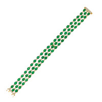 Bracciale in oro con Smeraldo Zambia AAA (CIRARI)