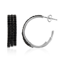 Orecchini in argento con Spinello Nero