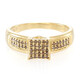 Anello placcato in oro con Diamante Fancy