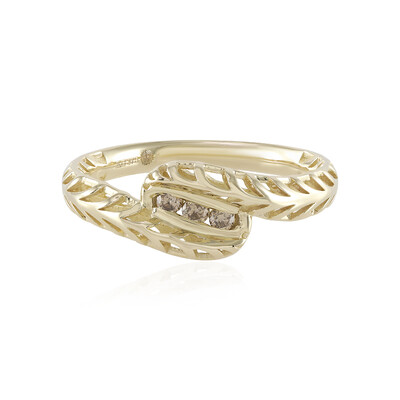 Anello in oro con Diamante Champagne I2 (Ornaments by de Melo)