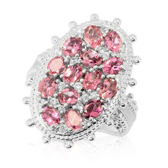 Anello in argento con Tormalina Rosa (Dallas Prince Designs)