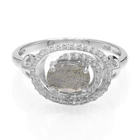 Anello in argento con Labradorite
