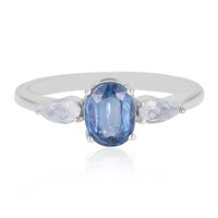 Anello in argento con Cianite del Nepal