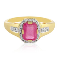 Anello in argento con Zaffiro Rosa del Madagascar