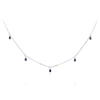 Collana in oro con Zaffiro Ceylon Blu (CIRARI)