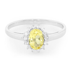 Anello in argento con Berillo Giallo
