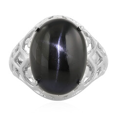 Anello in argento con Diopside Stellato d'India