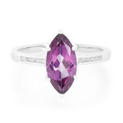 Anello in argento con Topazio Grape