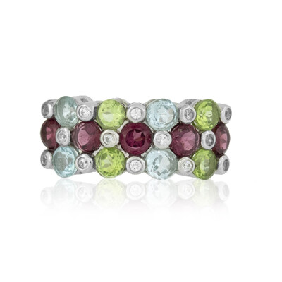 Anello in argento con Rodolite