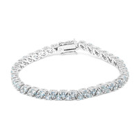 Bracciale in argento con Topazio Blu Cielo