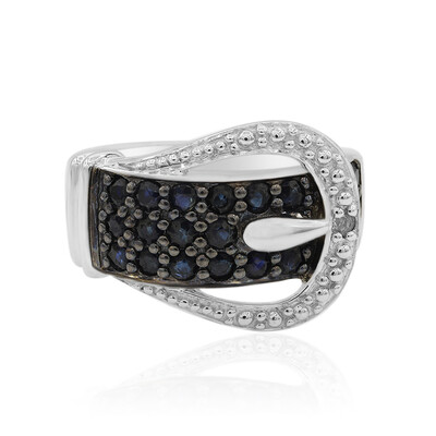 Anello in argento con Zaffiro Blu