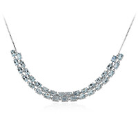 Collana in argento con Topazio Blu Cielo