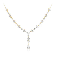 Collana in argento con Topazio Bianco