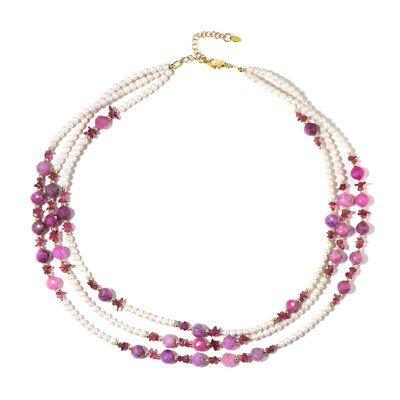 Collana in argento con Rubino Mozambico (Riya)