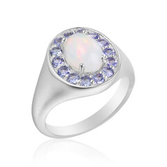 Anello in argento con Opale di Welo