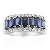 Anello in oro con Zaffiro Ceylon Blu (CIRARI)