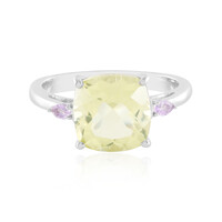 Anello in argento con Quarzo Limone