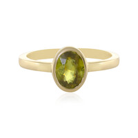Anello in oro con Sfene