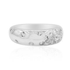 Anello in argento con Topazio Bianco