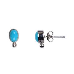 Orecchini in argento con Turchese