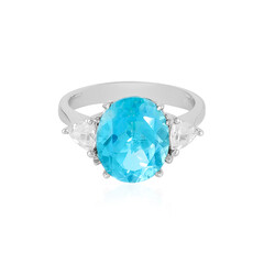 Anello in argento con Topazio Paraiba