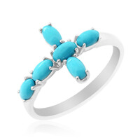Anello in argento con Turchese Sleeping Beauty (Anne Bever)