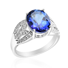 Anello in argento con Topazio Blu Royal