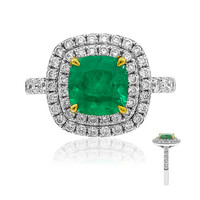 Anello in oro con Smeraldo Colombiano (CIRARI)