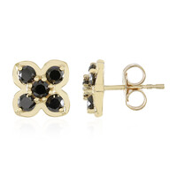 Orecchini in oro con Diamante Nero