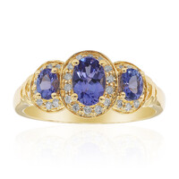 Anello in oro con Tanzanite AAA