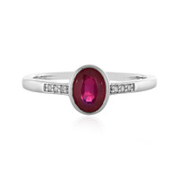 Anello in argento con Rubino del Madagascar