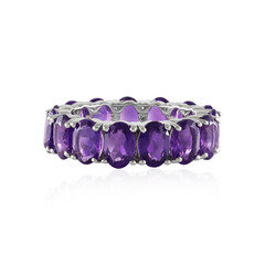 Anello in argento con Ametista Zambiana