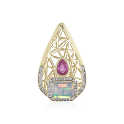 Ciondolo in oro con Opale di Welo (Ornaments by de Melo)