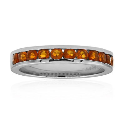 Anello in argento con Citrino Madeira