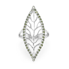 Anello in argento con Diamante Fancy