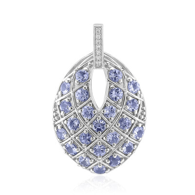 Ciondolo in argento con Tanzanite (non riscaldata)