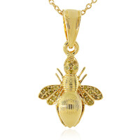 Collana in argento con Diamante Giallo I3