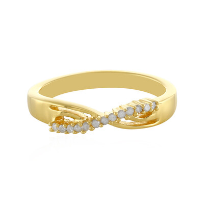 Anello in argento con Diamante I4 (J)